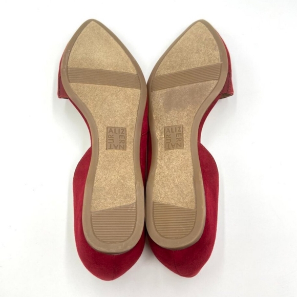 New Anastasia Red Suede Tamara Naturalizer D'orsay Loafer Flats Comfort - Picture 6 of 8